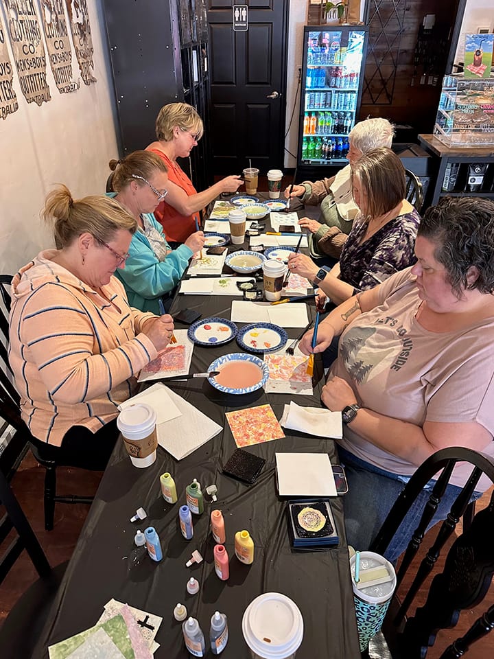 Fused glass class by Michele Spry