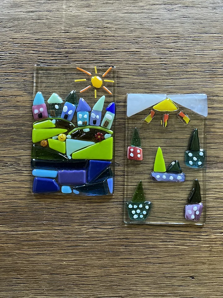 fused glass suncatchers